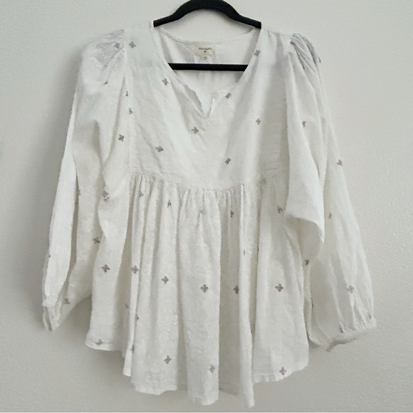 Cost Plus World Market Ivory Blouse - Picture 1 of 6